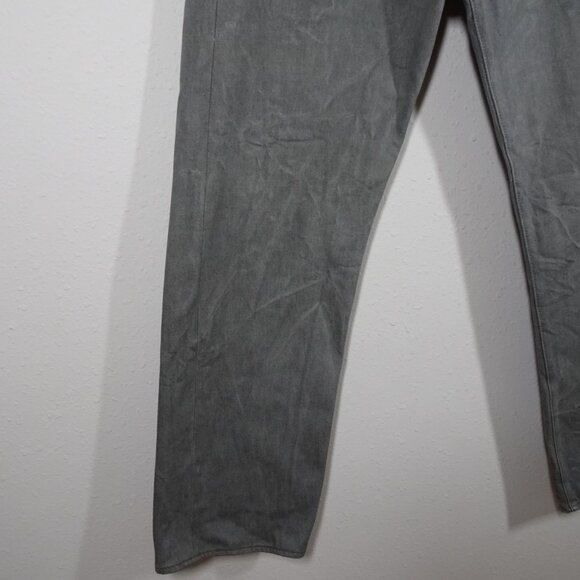 Levi's 501 Jeans Men's Size 38x32 Silver Gray Denim Shrink to Fit Button Fly - Picture 4 of 13